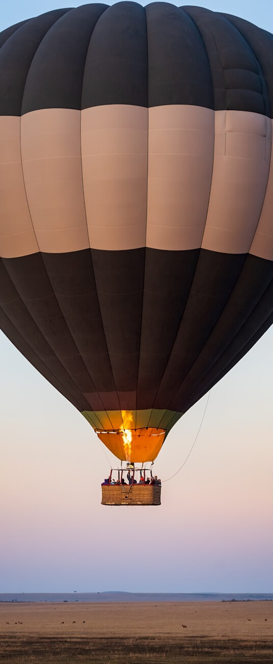 Montgolfière au-dessus d'AlUla